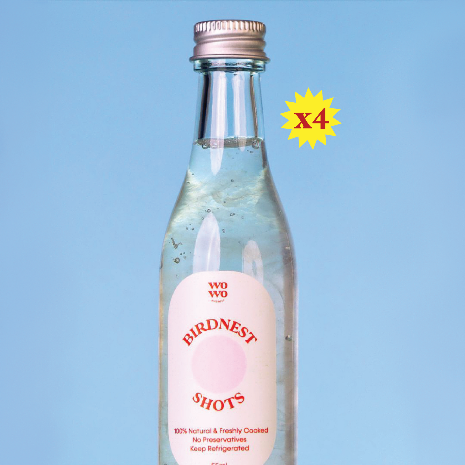 Wowo 55ml Birdnest Shots x4